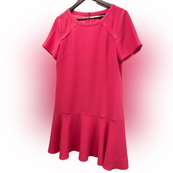 Banana Republic Pink Flared Hem Dress, Size 12 - Picture 7 of 8